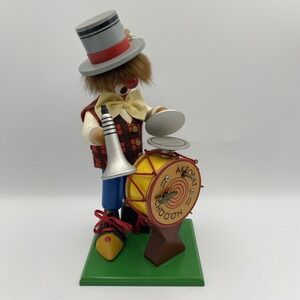 Vintage Original Steinbach Volkskunst Music Box Clown Tested Working No‎ Smoke